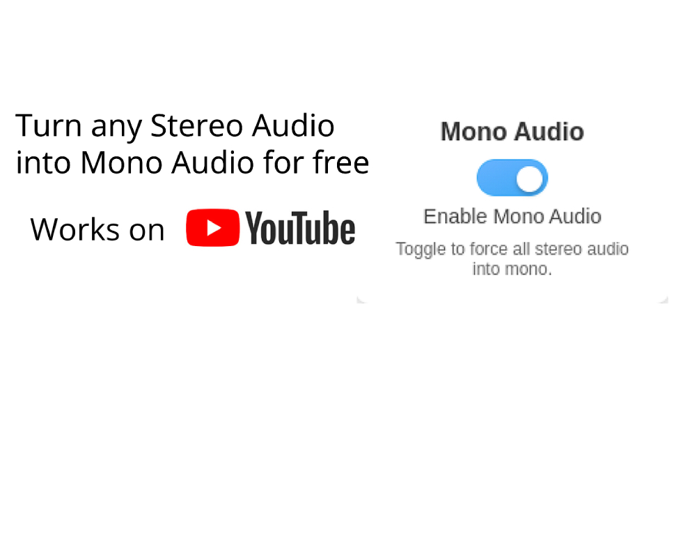 StereoToMono Chrome Extension